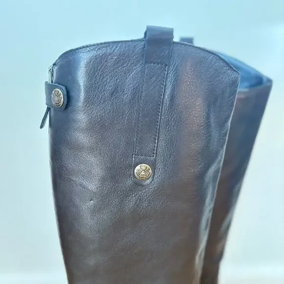Sam Edelman Black Penny Ridding Boots Tall Leather True to size 10us - Picture 5 of 7